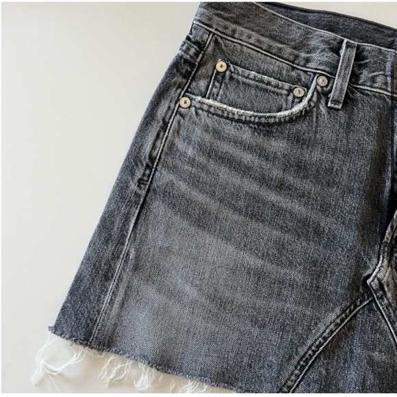 Agolde Jeanette Denim Mini Skirt Sz 28 - Picture 6 of 11